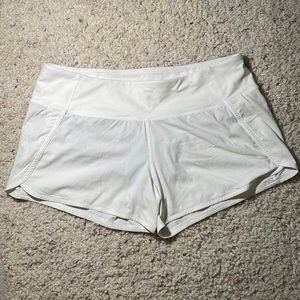 White Lululemon shorts